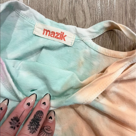 Mazik Tie Dye Off Shoulder Shirt - Picture 5 of 6